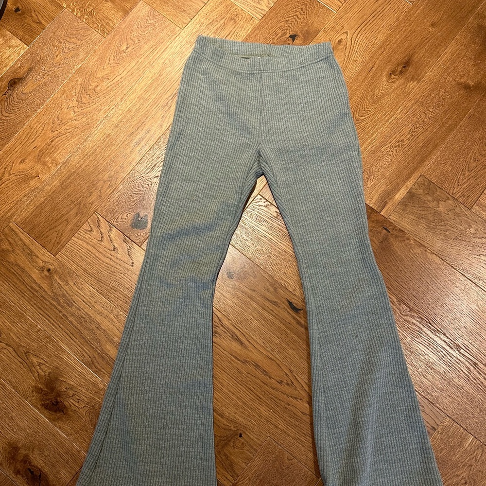 Kids Gray Flared Bottoms